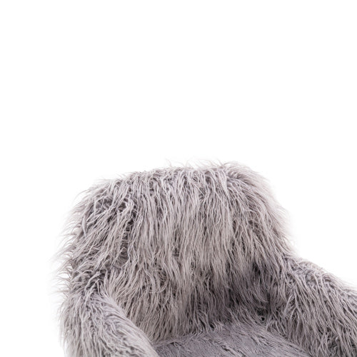 Shaggy Modern Faux Fur Office Chair