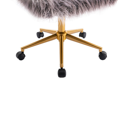 Shaggy Modern Faux Fur Office Chair