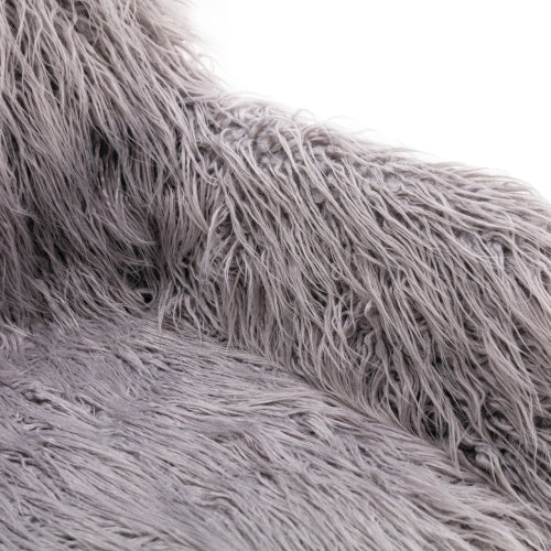 Shaggy Modern Faux Fur Office Chair